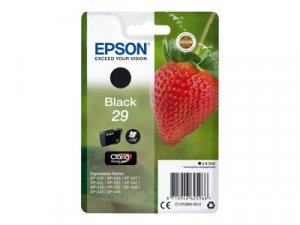 Náplň Epson 29, C13T29814022 černá blistr s RF / akustickým alarmem