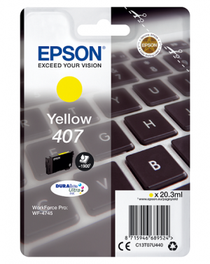 Náplň Epson 407, C13T07U440 (L) žlutá 