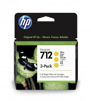 Náplň HP č.712, 3ED79A (29ml) žlutá 3-pack