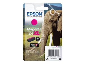 Náplň Epson 24XL, C13T24334022 purpurová blistr s RF alarmem 