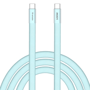 Verbatim USB-C kabel SoftTouch USB C samec - USB C samec, 100W, 1.2m, modrý, box, 30276
