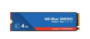 WDC BLUE SN5100 NVMe SSD WDS400T5B0E 4TB PCIe 4.0 Gen4 x4 M.2 2280 (6900/6700MB/s, 900K/1100K IOPs, SSD)