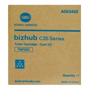 Toner Konica Minolta TNP22C A0X5452 azurový