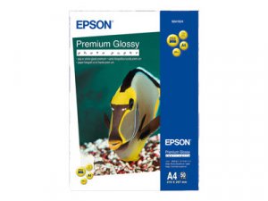 Epson Premium - Lesklý - pryskyřicová povrchová úprava - A4 (210 x 297 mm) - 255 g/m2 - 50 listy fotografický papír - pro EcoTank ET-2650, 2750, 2751, 2756, 2850, 2851, 2856, 4750, 4850