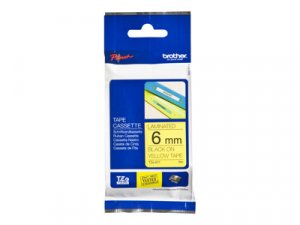 Brother TZe-611 - Černá na žluté - Role (0,6 cm) 1 kazeta/y lamino páska - pro Brother PT-D210, D600, H110; P-Touch PT-1005, 1880; P-Touch Cube Pro PT-P910