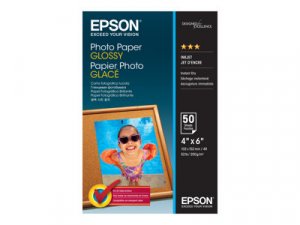 Epson - Lesklý - 102 x 152 mm - 200 g/m2 - 50 listy fotografický papír - pro EcoTank ET-2850, 2851, 2856, 4850; EcoTank Photo ET-8500; EcoTank Pro ET-5800
