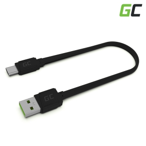 GCmatte USB-C Flat kabel 25 cm s rychlo nabíjením