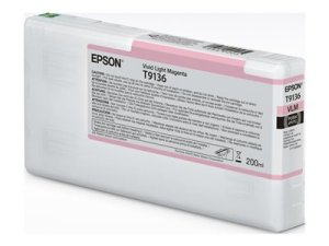 Epson originální ink C13T91360N, vivid light magenta, 200ml