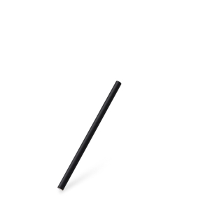 Slámky papírové JUMBO, černé 15cm, p.8, 100 ks