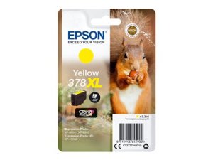 Náplň Epson 378XL, C13T37944020 žlutá blistr s RF / akustickým alarmem 