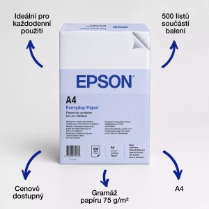 EPSON A4 Everyday Paper 75gsm, 500 listů