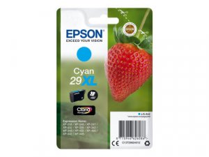 Náplň Epson 29XL, C13T29924022 azurová blistr s RF / akustickým alarmem
