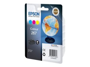 Náplň Epson 267, C13T26704020 CMY multipack blistr s RF alarmem