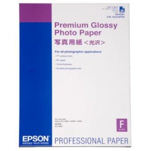 Epson Premium Glossy Photo Paper, foto papír, lesklý, bílý, Stylus Photo 890, 895, 1270, 2100, A2, 255 g/m2, 25 ks, C13S042091, in