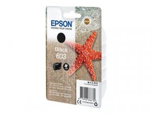 Náplň Epson 603, C13T03U14020 černá blistr s RF / akustickým alarmem 