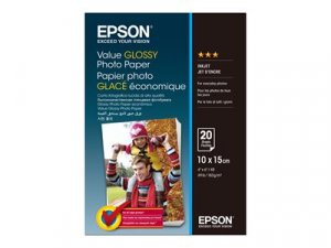 Epson Value - Lesklý - 100 x 150 mm - 183 g/m2 - 20 listy fotografický papír - pro Epson L382, L386, L486; Expression Home HD XP-15000; Expression Premium XP-900
