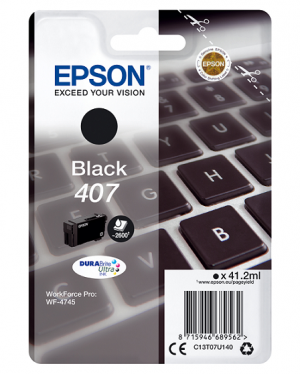Náplň Epson 407, C13T07U140 (L) černá 