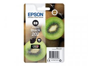 Náplň Epson 202, C13T02F14020 foto černá blistr s RF / akustickým alarmem 