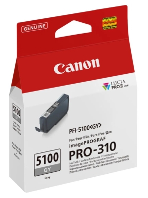 Canon originální ink PFI-5100 GY, 6959C001, Grey