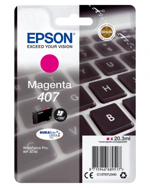 Náplň Epson 407, C13T07U340 (L) purpurová
