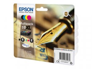 Náplň Epson 16XL, C13T16364022 CMYK multipack blistr s RF alarmem 