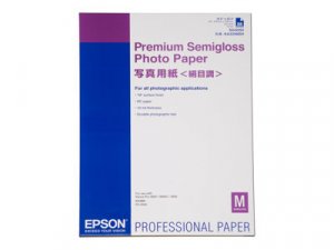 Epson Premium Semigloss Photo Paper - Pololesklý - A2 (420 x 594 mm) - 251 g/m? - 25 listy fotografický papír - pro SureColor P5000, SC-P7500, P900, P9500, T2100, T3100, T3400, T3405, T5100, T5400, T5405