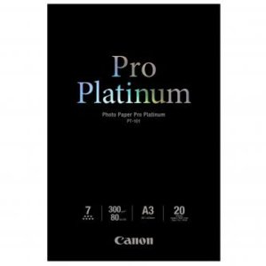 Canon Photo Paper Pro Platinum - A3 (297 x 420 mm) - 300 g/m2 - 20 listy fotografický papír - pro PIXMA Pro9000, Pro9500