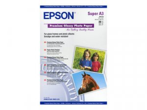 Epson Premium - Lesklý - Super A3/B (330 x 483 mm) - 255 g/m2 - 20 listy fotografický papír - pro SureColor SC-P700, P7500, P900, P9500, T2100, T3100, T3400, T3405, T5100, T5400, T5405