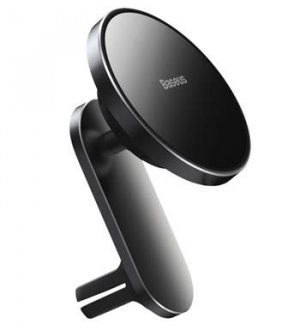 Baseus Big Energy držák s bezdrátovým nabíjením 15W černá (kompatibilní s Apple iPhone 12 Series)