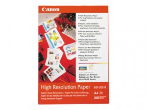 Canon HR-101 - S povrchovou úpravou - A4 (210 x 297 mm) 200 listy papír - pro PIXMA IP4000, iP6210, iP6310, iP8500, MG2555, MG8250, MP110, MP130, MP750, MP780, TS7450