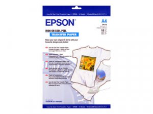 Epson Cool Peel T-Shirt - A4 (210 x 297 mm) 10 kusy nažehlovací fólie - pro EcoTank ET-7700, 7750; Expression Home HD XP-15000; Expression Premium XP-540, 6000, 6005