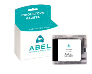 Náplň ABEL LC 1000 černá pro tiskárny BROTHER (500 stran)