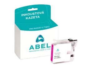 Náplň ABEL LC 125XLM purpurová pro tiskárny BROTHER (1 200 stran)