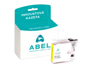 Náplň ABEL LC 125XLY žlutá pro tiskárny BROTHER (1 200 stran)