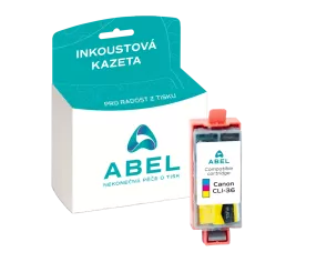 Náplň ABEL CLI-36, 1511B001 barevná pro tiskárny CANON (12 ml)