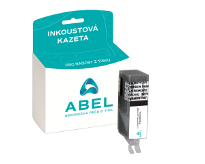 Náplň ABEL PGI-550XL, 6431B001 černá pro tiskárny CANON (22 ml)