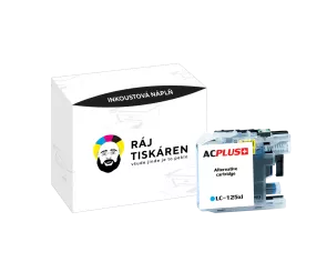 Náplň AC Plus LC 125XLC azurová pro tiskárny BROTHER (1 200 stran)