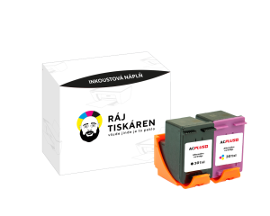 Náplň HP 301XL (CH564EE, CH563EE) – multipack černá + barevná alternativních náplní AC Plus (330 stran + 480 stran)