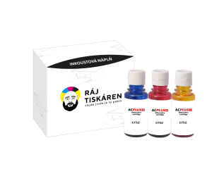 náplň HP GT52 + GT53XL, Multipack  ( C, M, Y + BKXL ) alternativních náplní AC Plus ( 135 ml +3 x 70 ml)