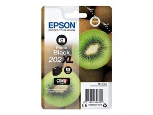 Náplň Epson 202XL, C13T02H14020 foto černá blistr s RF / akustickým alarmem 