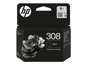 HP 308 - Cerná - originální - inkoustová cartridge - pro ENVY 6110e, 6120e, 6122e, 6130e, 6132e, 6520e, 6530e, 6532e
