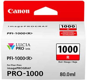 Náplň Canon PFI-1000R červená