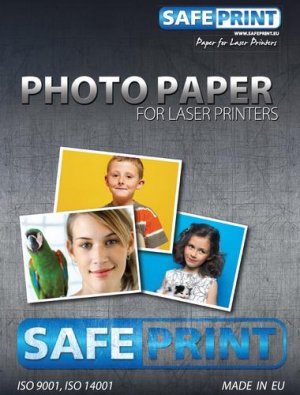 SAFEPRINT(2030061022) fotopapír pro laserové tiskárny lesklý 135g/m2 A4 10 listů v balení