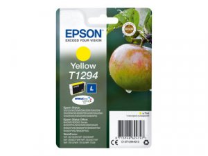 Náplň Epson C13T12944022 (L) žlutá blistr s RF / akustickým alarmem