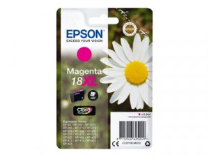 Náplň Epson 18XL, C13T18134022 purpurová blistr s RF alarmem 