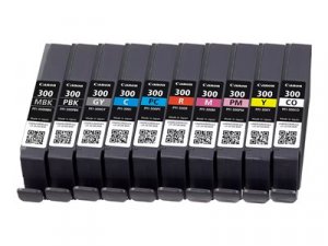 Náplň Canon PFI-300 MBK/PBK/CO/GY/R/C/M/Y/PC/PM 10-pack