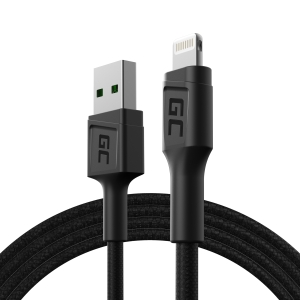 Green Cell kabel GC PowerStream USB-A - Lightning 120 cm, rychlé nabíjení Apple 2.4A