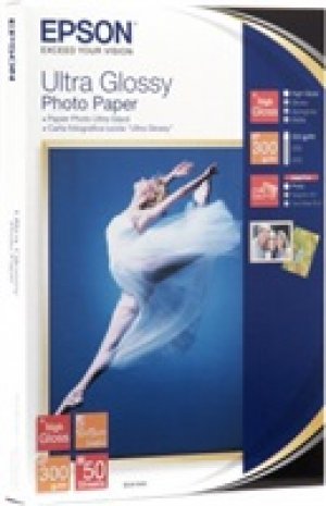 EPSON Paper Ultra Glossy Photo 10x15 (50 listů), 300g/m2