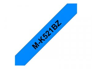Brother M-K521BZ - Černá na modré - Role (0,9 cm x 8 m) 1 kusy páska pro tiskárnu - pro P-Touch PT-55, PT-55P, PT-65, PT-65LB, PT-65SB, PT-90