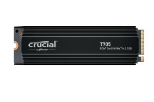 Crucial T705 1TB PCIe Gen5 NVMe M.2 SSD heatsink